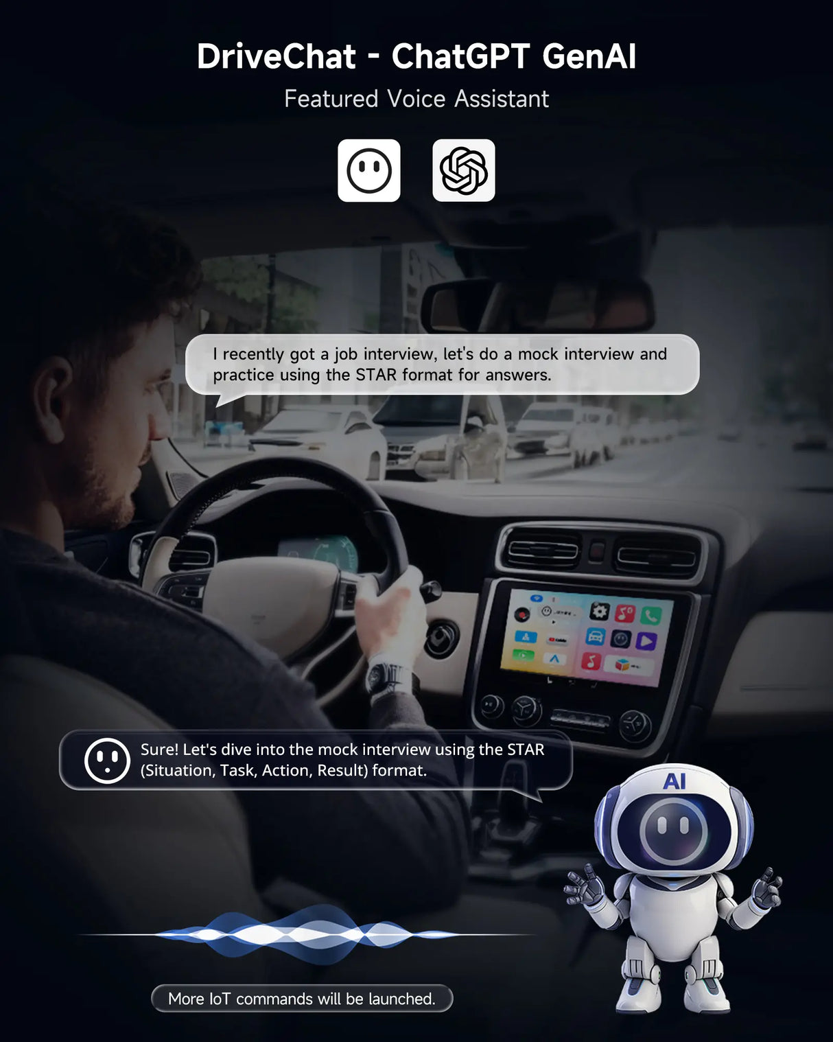 Wireless CarPlay Adapter, Magic AI Box with HDMI Output