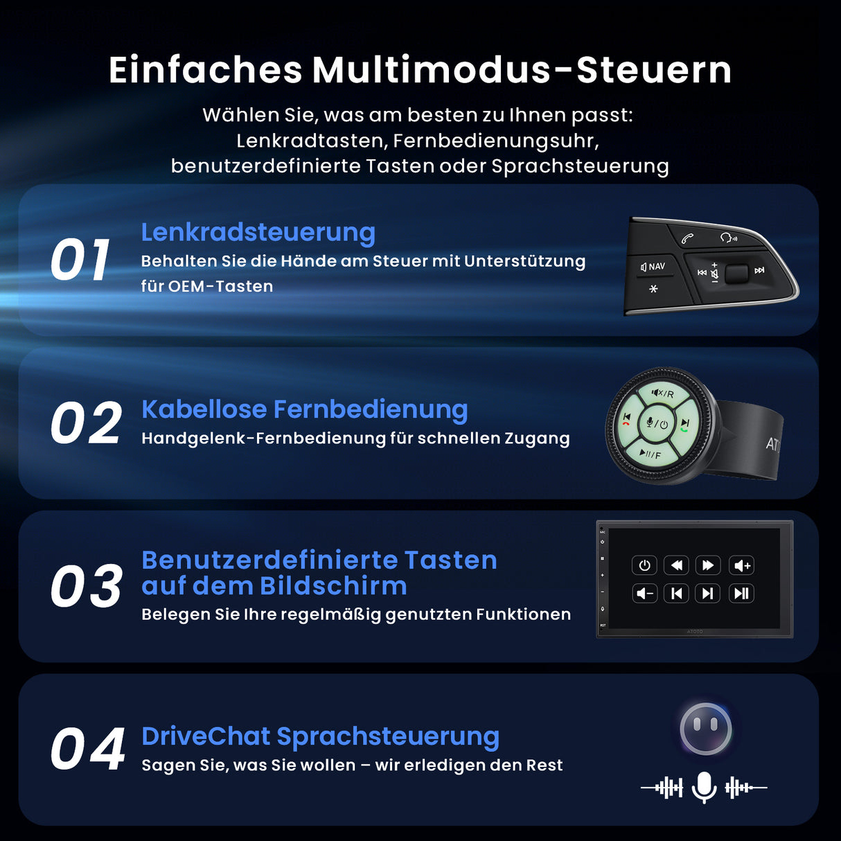 ATOTO X10G2B7E-R3 7 Zoll 2DIN Android Autoradio mit Wireless CarPlay & Android Auto, 8GB+128GB, inkl. Kamera