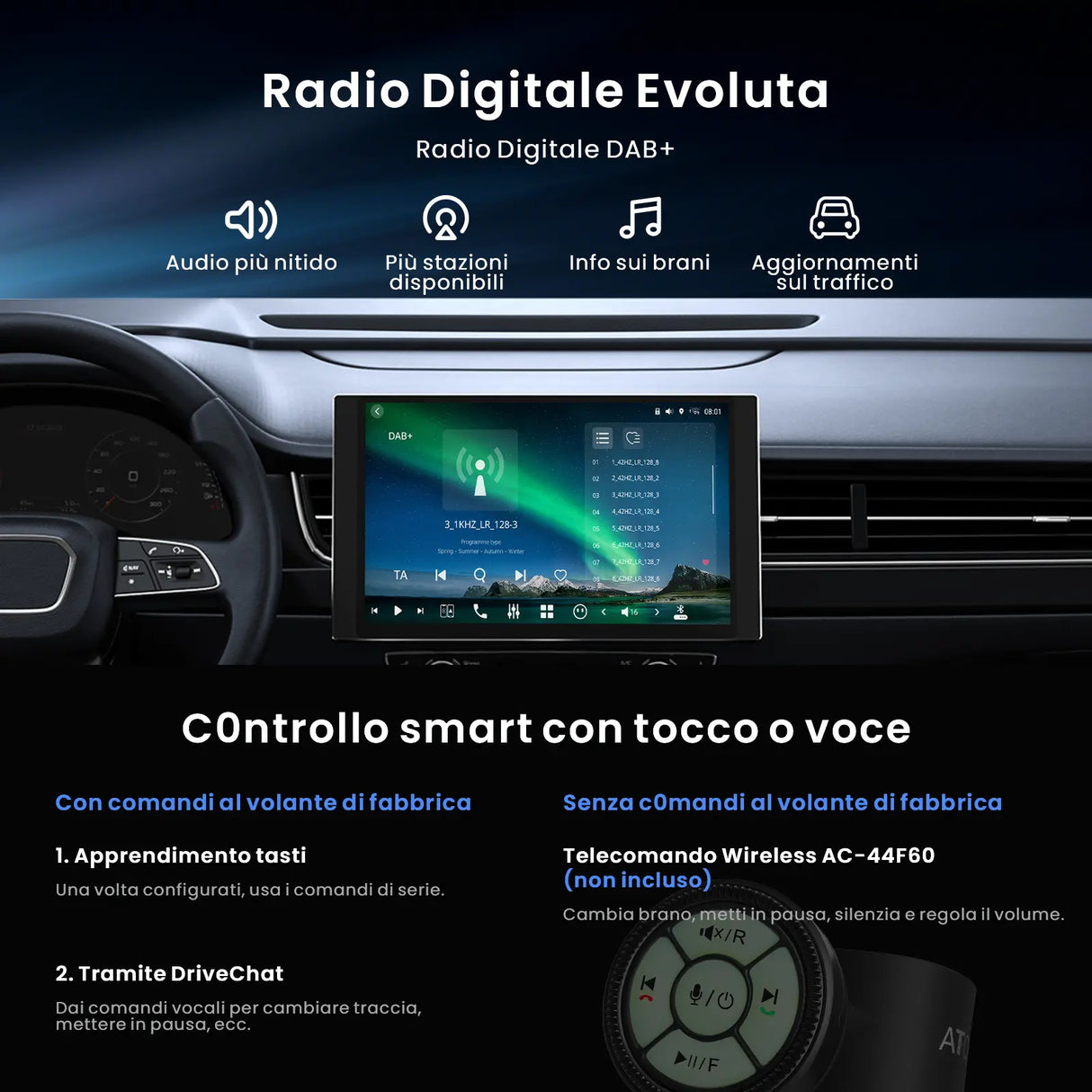 ATOTO X10G141E – Autoradio Android 1 DIN con Display Touch da 14,1", Versione 4G, Qualcomm Snapdragon SD6125 Octa-Core, 8GB RAM + 128GB ROM