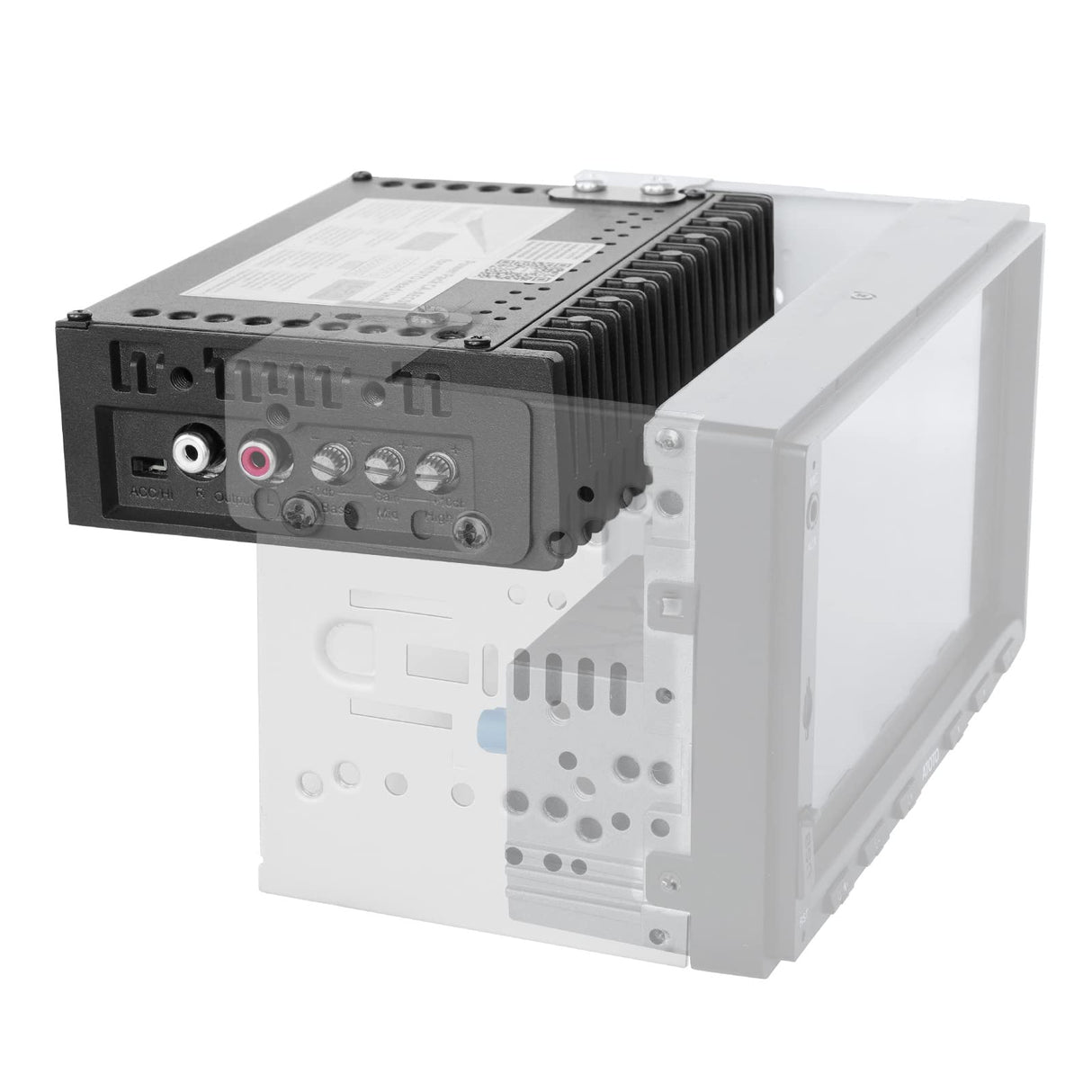 ATOTO CA-AEC01 Amplificador de coche 4 canales, 400W máx., estable a 2/4 ohmios, clase A/B – Solo compatible con estéreos ATOTO seleccionados