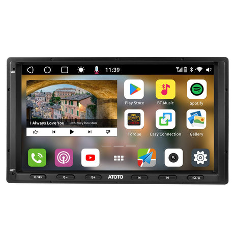 7" car stereo with wireless carplay and android auto