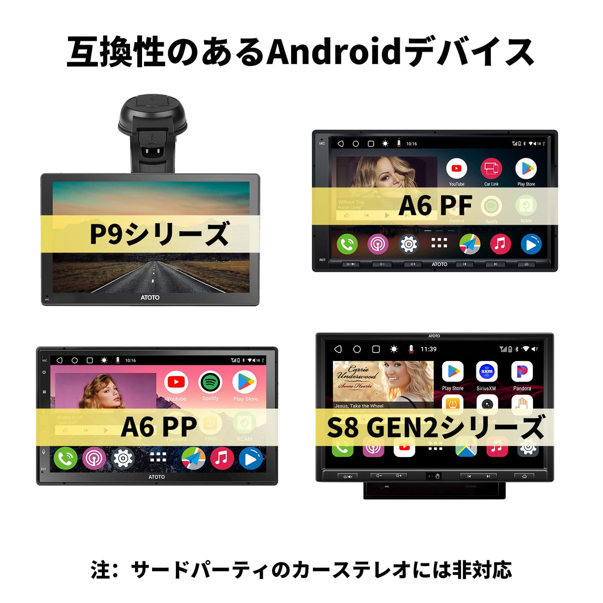 ATOTO AC-HBV86 HDMI - USB Aアダプターケーブル(13.8cm)でATOTO P9/A6/S8/X10にTVボックス/ゲームパッド接続、車内でテレビ/ゲームをストリーミング視聴可能