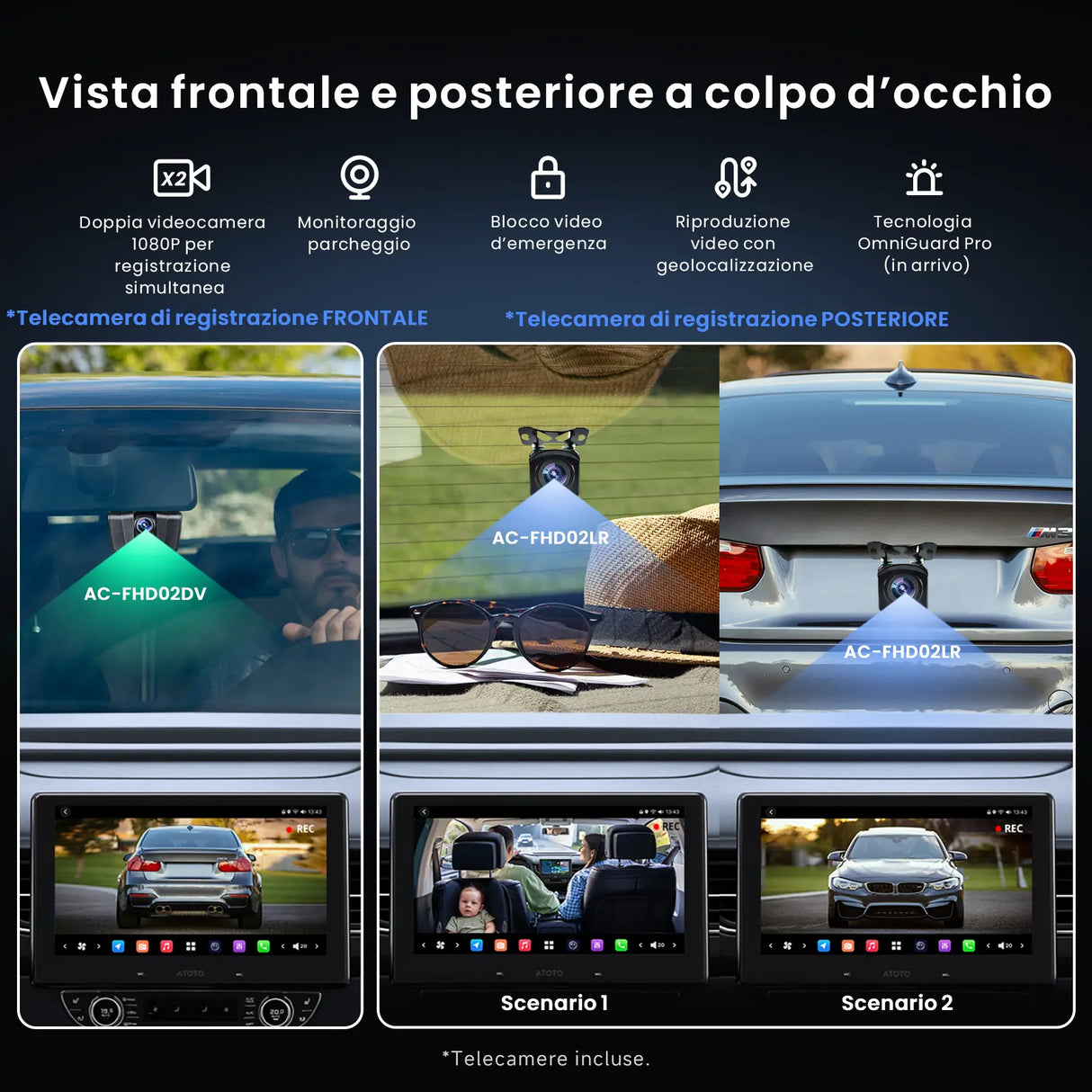 ATOTO X10G110E-R3 Car Stereo Android GPS 10" Radio 4G LTE AI Agent Front & Rear cameras