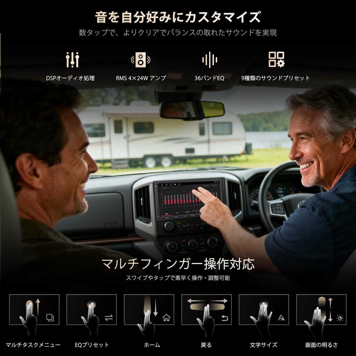 ATOTO S8G2A74MS 7インチ 2DIN ディスプレイオーディオ - QLED、ワイヤレスCarPlay & Android Auto、4G LTE + 32G、WiFi/BT/USBテザリング、デュアルBluetooth、GPSトラッキング、SCVC対応