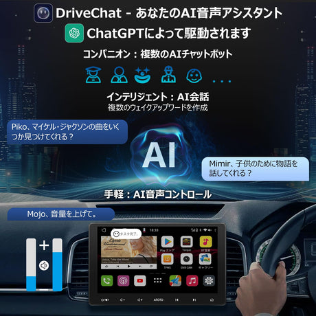 ATOTO S8G2114PM 10インチ 2DIN ディスプレイオーディオ - ワイヤレスCarPlay & Android Auto、GPS、USBテザリング、デュアルBluetooth、LRV対応HDパーキング、SCVC搭載