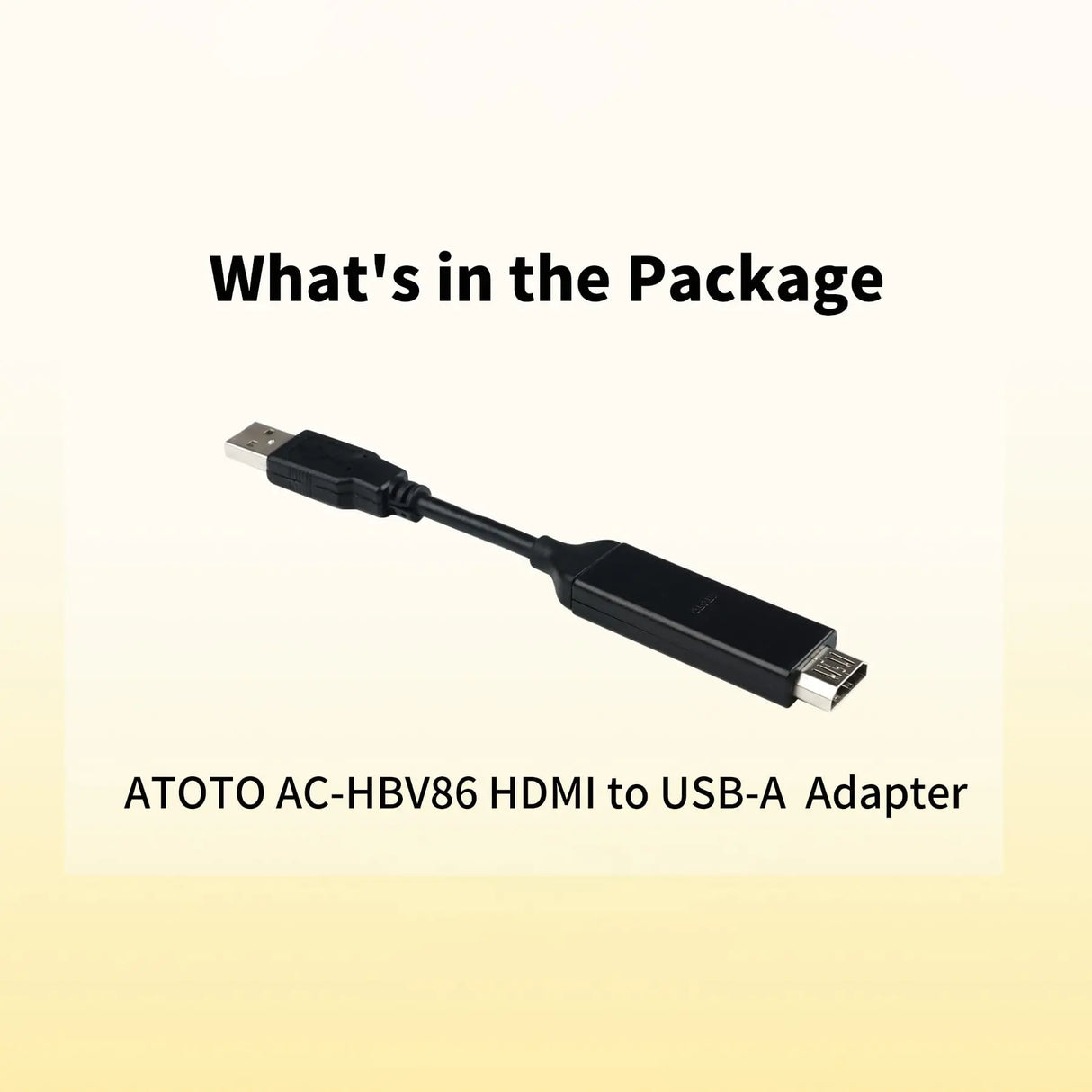 ATOTO AC-HBV86 Cavo Adattatore HDMI-USB A 13,8cm per TV Box/Gamepad – Compatibile con Dispositivi Android Serie X10/P9/A6/S8, Streaming Serie TV, Film e Giochi