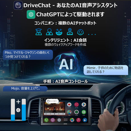 ATOTO A6G2C7PP 2 DIN Androidカーナビ一体型、7インチQLEDディスプレイ、ディスプレイオーディオ、4G+64G、ワイヤレスCarPlay & Android Auto、GPSトラッキング、WiFi/BT/USBテザリング、Bluetooth、MirrorLink