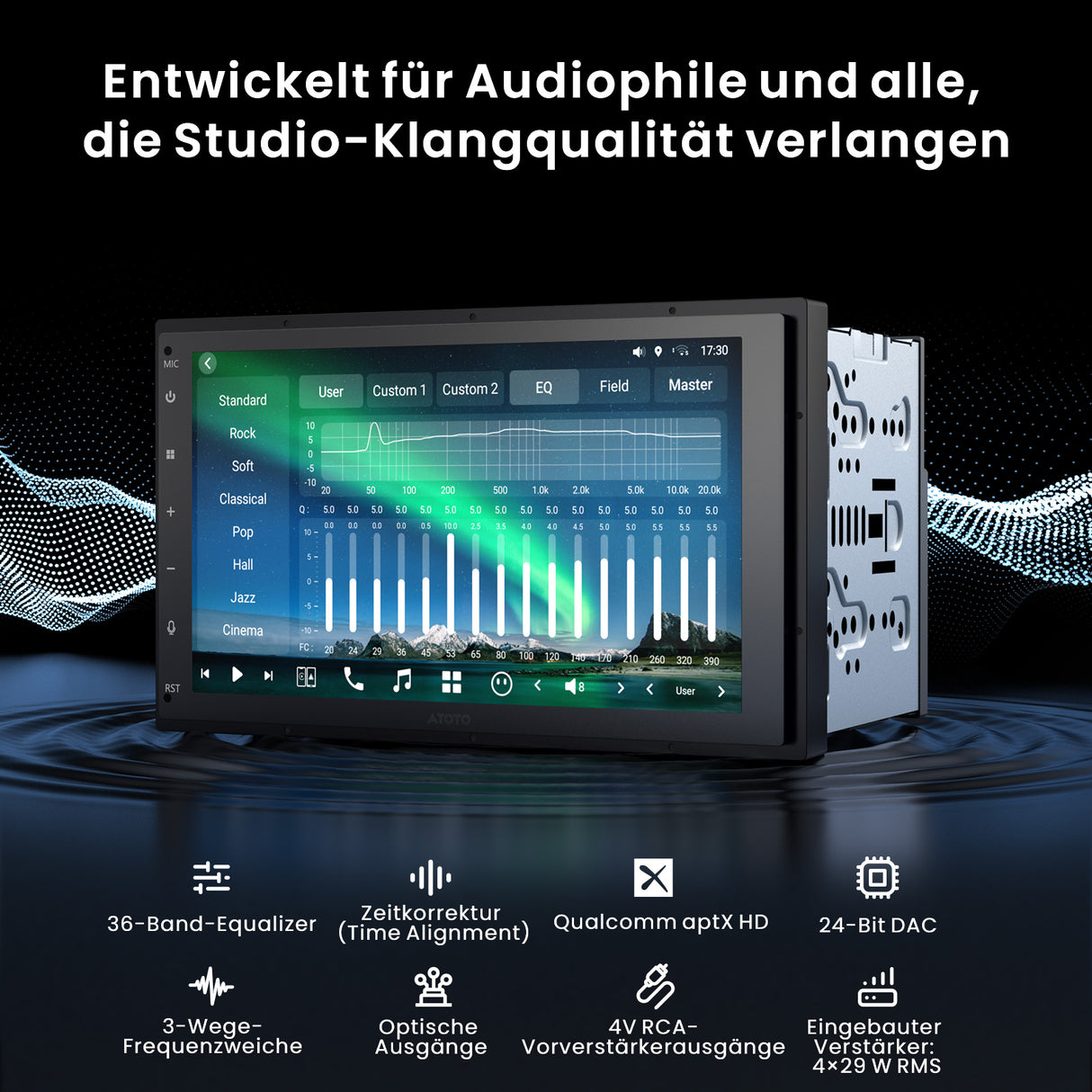 ATOTO X10G2B7E-R3 7 Zoll 2DIN Android Autoradio mit Wireless CarPlay & Android Auto, 8GB+128GB, inkl. Kamera
