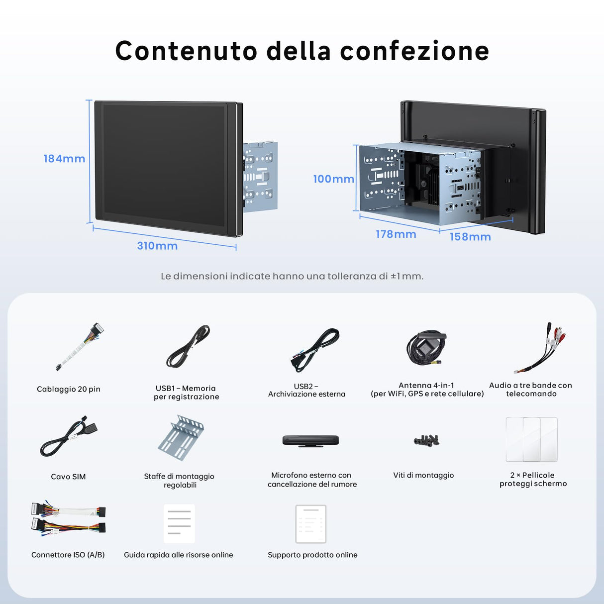 ATOTO X10G225E 12.5" QLED Android Head Unit 2 Din Car Stereo 8+128G Wireless CarPlay & Android Auto 4G LTE AI Voice Assistant GPS Tracking Dual Mic & Bluetooth HDMI Input