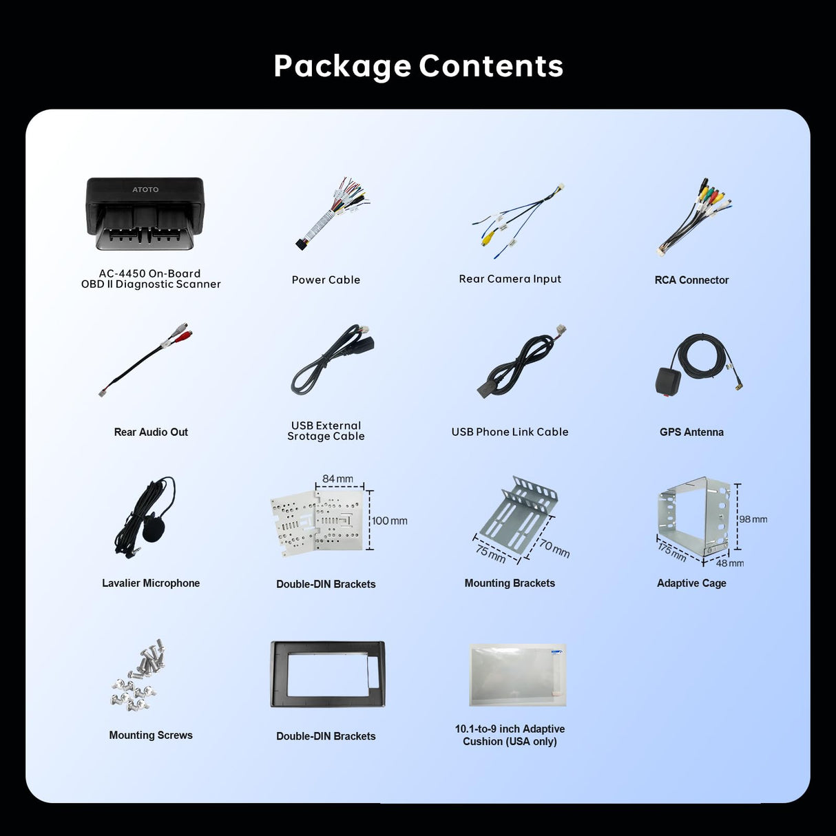 ATOTO A6G209PF Radio 2 DIN Android 9" con Pantalla QLED Laminada, CarPlay y Android Auto Inalámbrico, Bluetooth, Control por Voz, GPS Navegador, OBD, 8 Núcleos