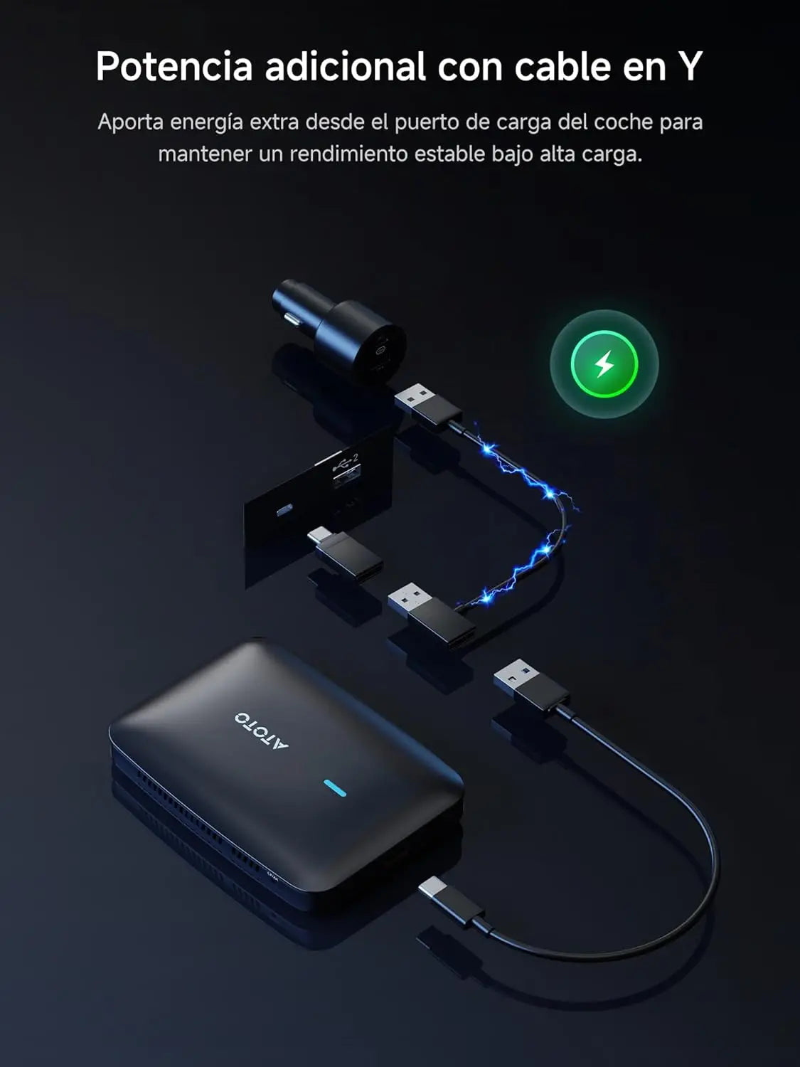 CB4A Adaptador inalámbrico CarPlay, 2 GB + 16 GB Magic Box