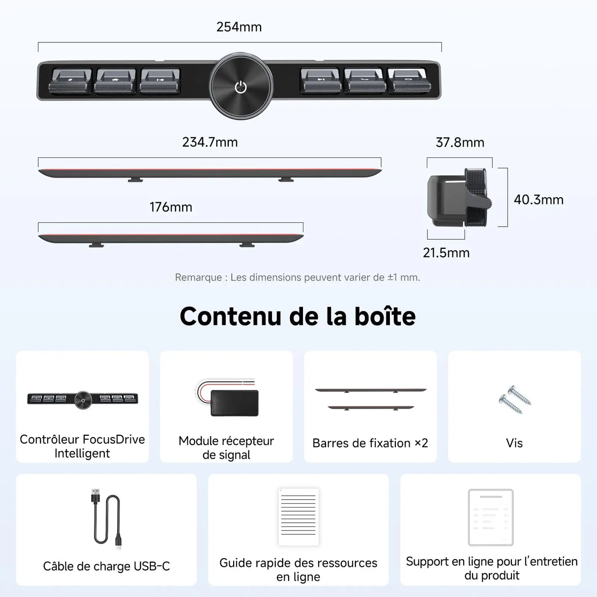 ATOTO AC-44F20 Télécommande sans Fil Autoradio avec Touches Rétroéclairées, Montage Souple et Bouton Personnalisable, Compatible avec A6, A5L, S8 (sauf S8 PN), X10, V10 et Autres Marques SWC Learning