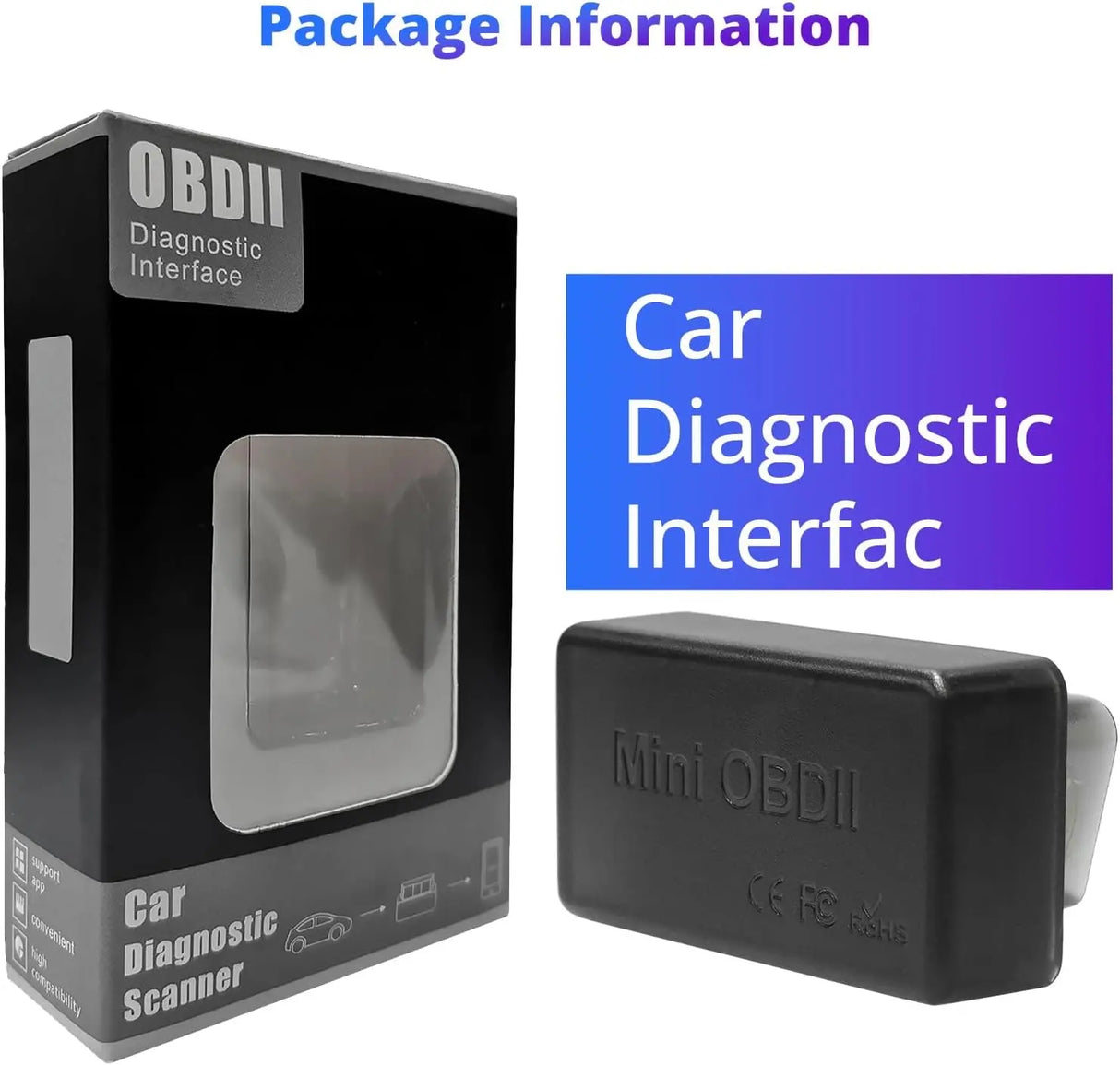 ATOTO AC-4450 Bluetooth OBD2 Scanner, Car Diagnostic Tool & Engine Fault Code Reader for Check Engine Light, Compatible with Torque App, Works with All ATOTO Series