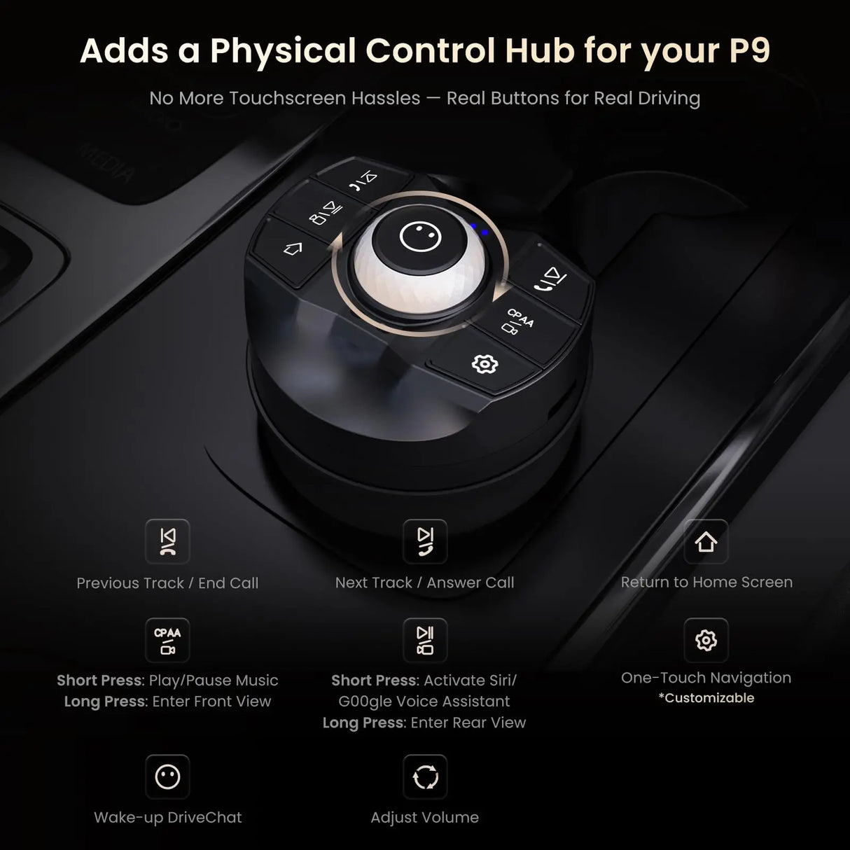 ATOTO AC-CG2M3CB, P9 Universal Car Cigarette Lighter - 12V/24V Compatible, Easy Install, Durable Design