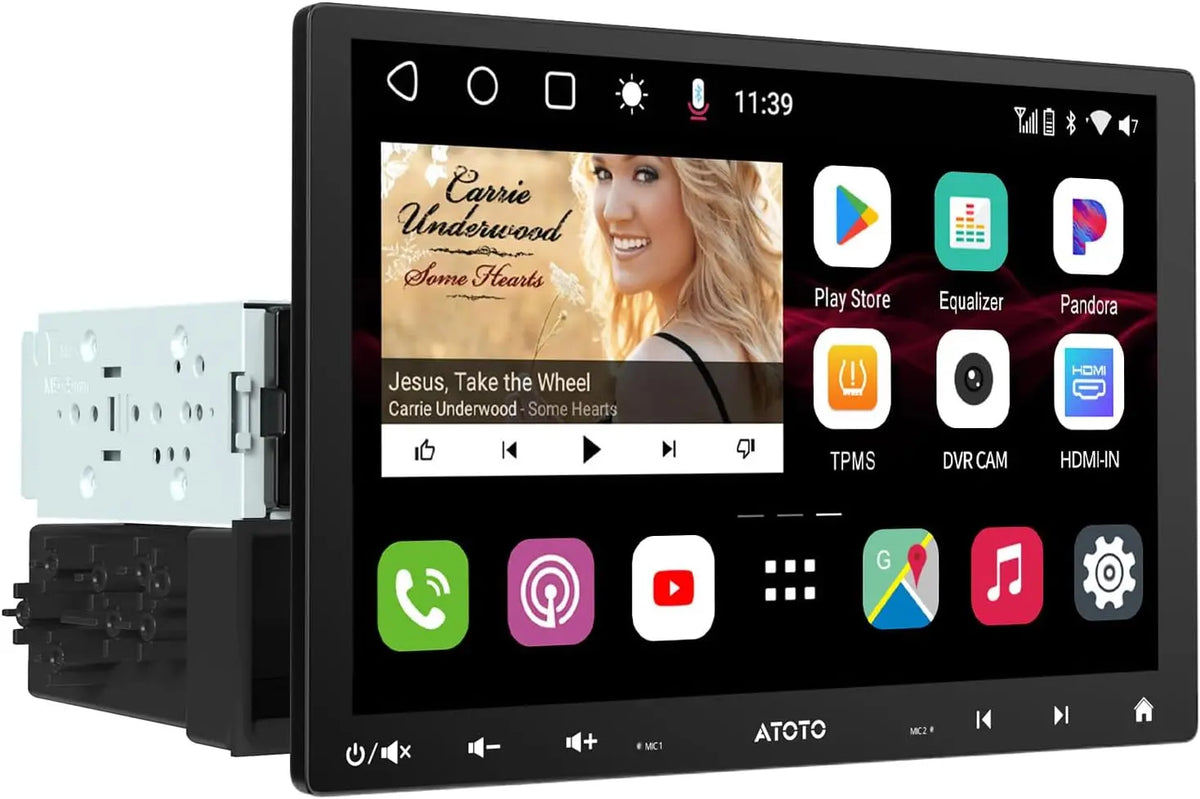ATOTO カーオーディオナビゲーション s8g2104pr ATOTO S8PR 10 インチ オートラジオ 2 DIN、CarPlay、4G、BT、LRV