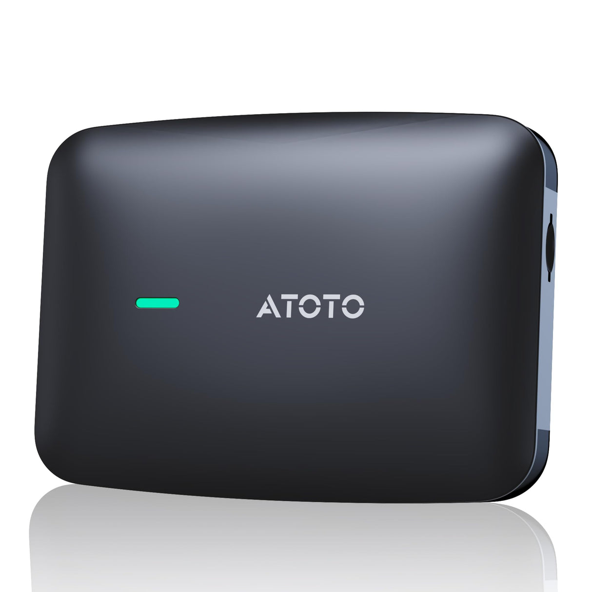 ATOTO CB4 Adattatore CarPlay Wireless – Doppio WiFi, Doppio Bluetooth, Scheda TF 128GB, 4G+32G, Android AI Box con DriveChat, Netflix/YouTube, Nero