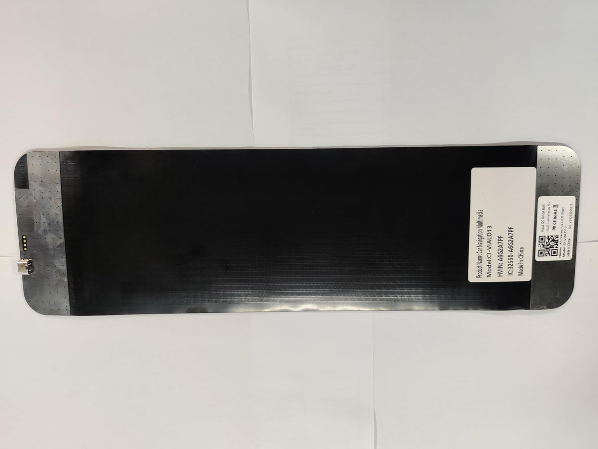 ATOTO CI-VIALD13 13.7" x 4" Programmable LED Sign, Scrolling Advertising Display, AI Voice Control, Bluetooth APP Control