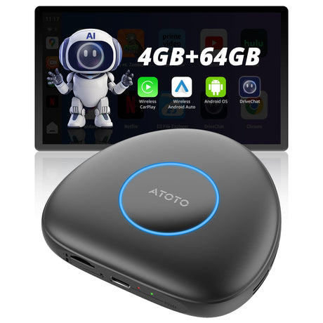 atoto cb6 ワイヤレスCarPlay&Android Autoアダプター