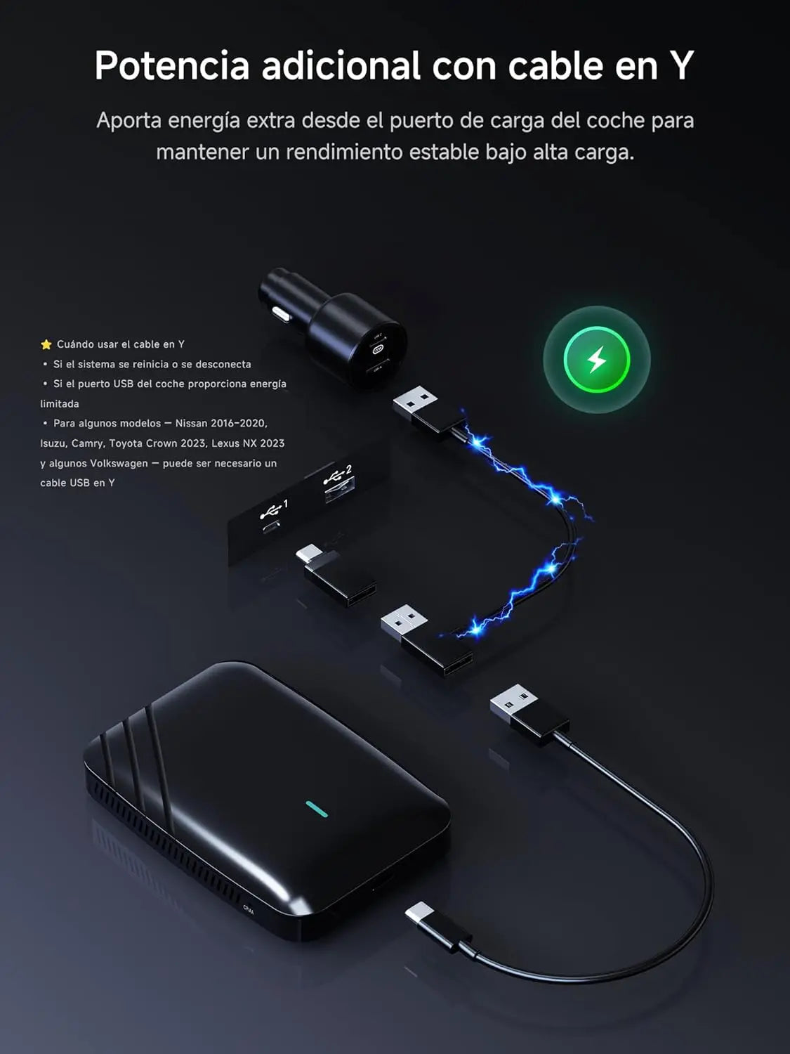 CB4A Adaptateur sans fil CarPlay 2 Go + 16 Go Magic Box