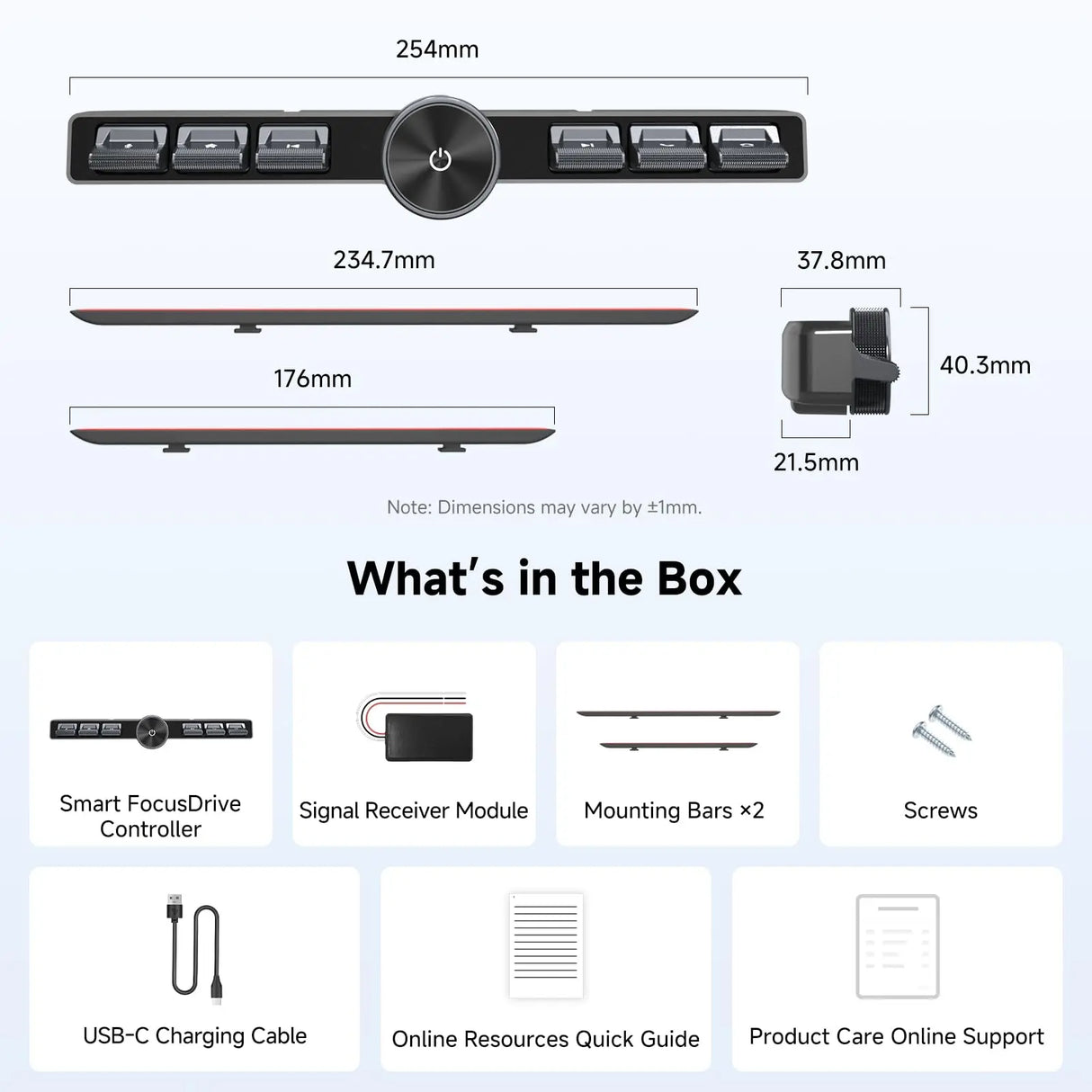 ATOTO AC-44F20 Wireless Remote Control for Car Stereo with Backlit Keys, Flexible Mounting & Customizable Buttons, Compatible with A6, A5L, S8 (Except S8 PN), X10, V10 & More