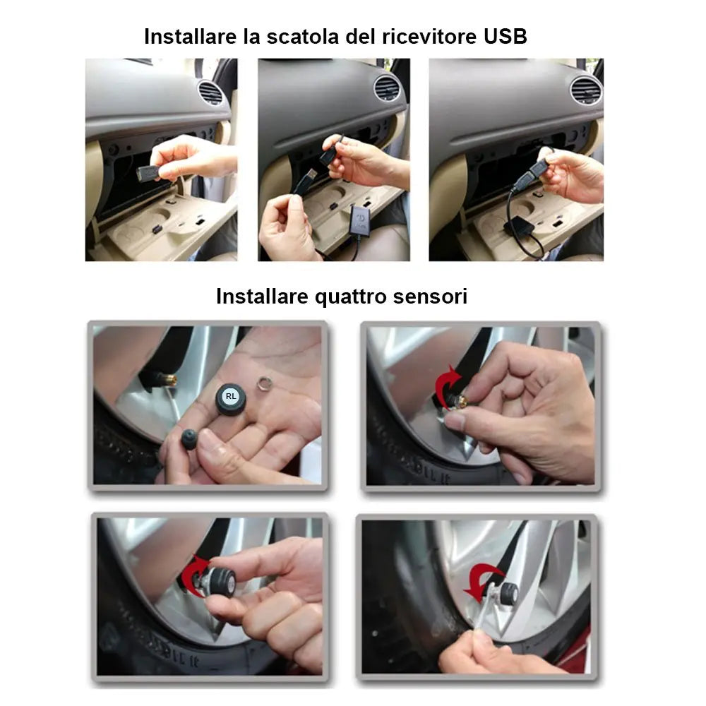 ATOTO AC-UTP1 USB TPMSタイヤ空気圧モニター(外部センサー)対応 A5&A6&S8&P9&X10 Androidカーステレオ専用