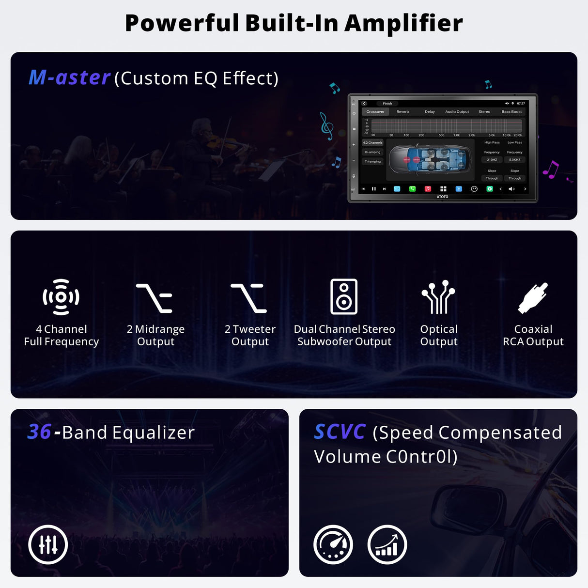 ATOTO X10DG209E 9.35" QLED DAB+ Android Double Din Car Audio 8+128G 4G LTE Wireless CarPlay & Android Auto AI Voice Assistant GPS Tracking Dual Camera Inputs & Mic & Bluetooth