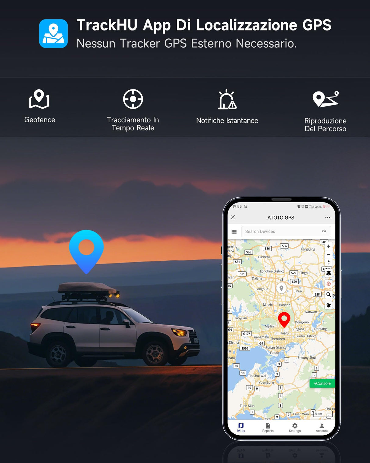 ATOTO CB6C Adattatore CarPlay Wireless Android 13, Box Intelligente Auto Plug & Play con GPS, AI DriveChat, 4G LTE, 4GB+64GB, Nero