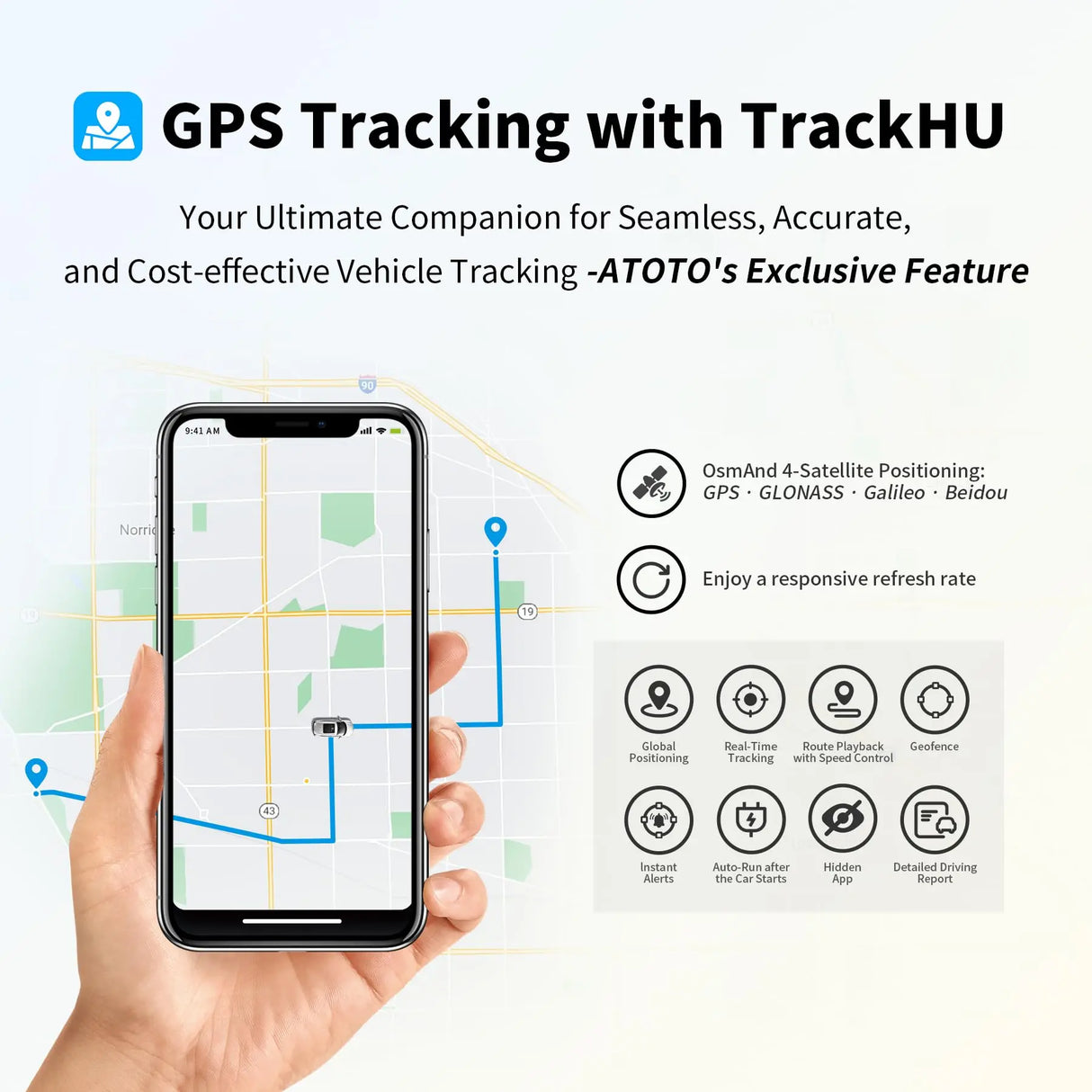 ATOTO S8G2114PM 10" Double Din Car Stereo, QLED Display, Wireless CarPlay and Android Auto, Split Screen, Dual Bluetooth with aptX HD, HD VSV Parking, LRV, SCVC, 3G+32G, Android Navigation