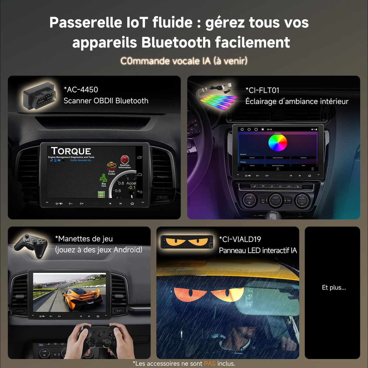 ATOTO S8G2094MS 9" Double DIN Radio Android with 1080P front & rear cameras, QLED touchscreen, Wireless CarPlay & Android Auto, 4G, Wi-Fi, BT, USB, DSP, AMP, SUB, GPS, AI