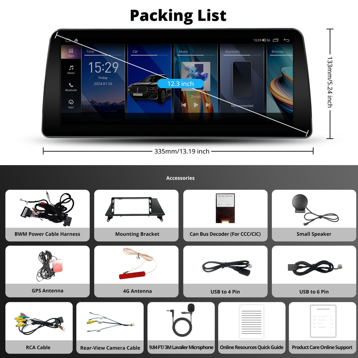 ATOTO 12,3" Autoradio Bluetooth CarPlay e Android Auto Wireless, Compatibile con BMW X5 E70 CIC (2010-2013), Mantiene Tutte le Funzionalità Originali, Navigatore Auto, DriveChat AI, 2 BT, 4G LTE