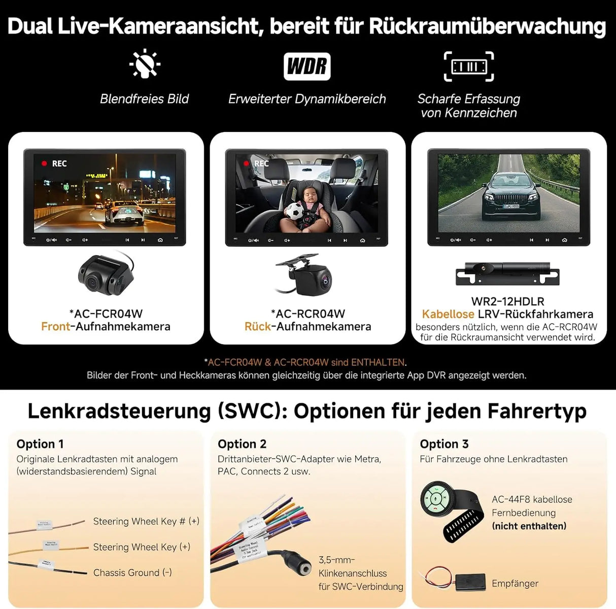 ATOTO S8G2A79UN 7" 2Din Radio coche con Cámaras Delantera y Trasera 1080P, CarPlay/Android Auto Inalámbrico, Pantalla QLED, 4G, Wi-Fi, Bluetooth, USB, DSP, AMP, SUB, GPS & AI