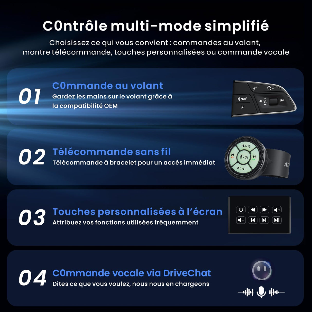 ATOTO X10G225E 12.5" Autoradio Bluetooth Android QLED 2 Din, 8+128 Go, CarPlay sans fil & Android Auto, 4G LTE, Assistant vocal IA, GPS, Microphone double, LRV, Entrée HDMI