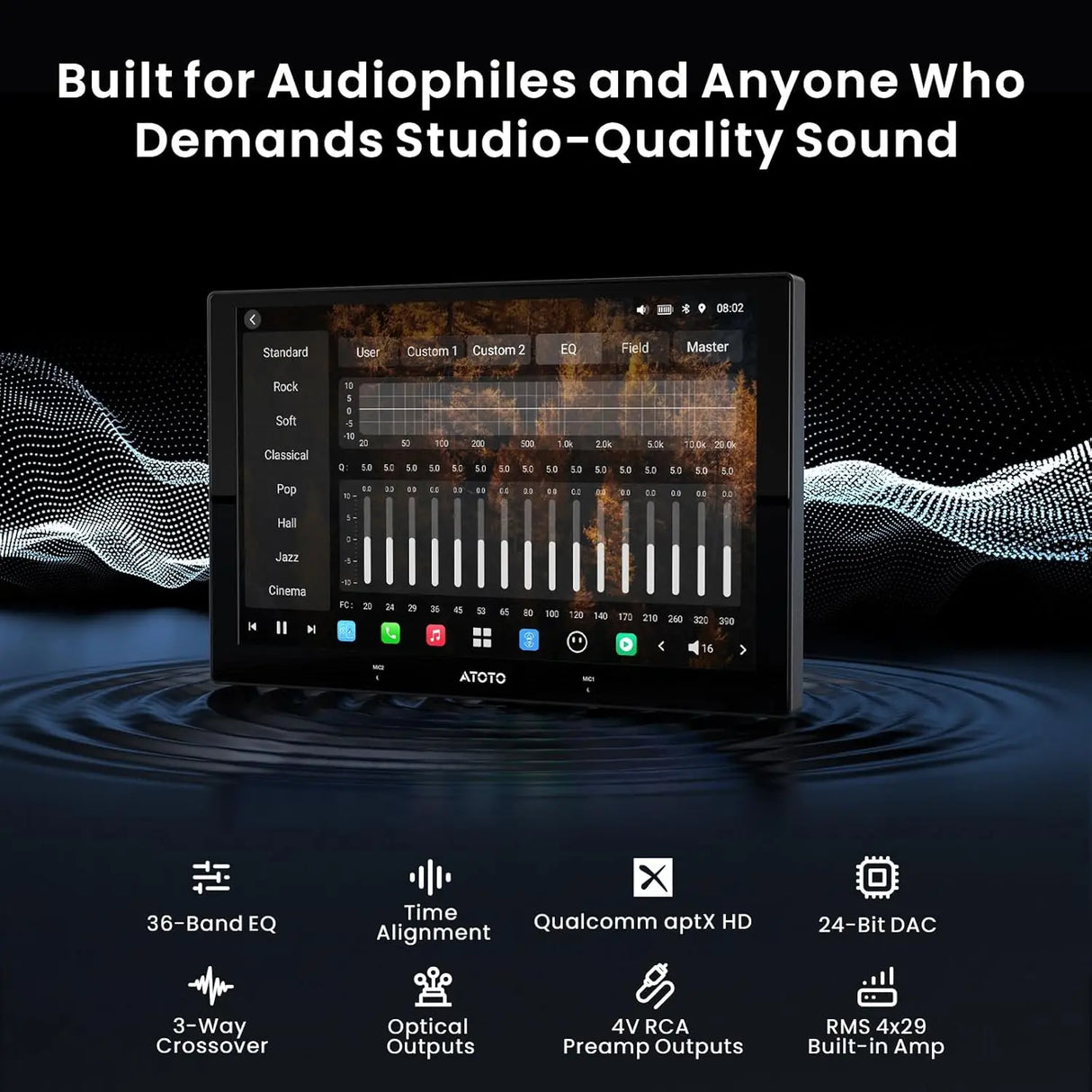 ATOTO X10G209E 9" Double Din Radio with 1080P Dual Dash Cam, Android 8+128G, Wireless CarPlay/Android Auto, HDMI-in & SPDIF Output, DSP, 4G/WiFi, GPS, AI Voice