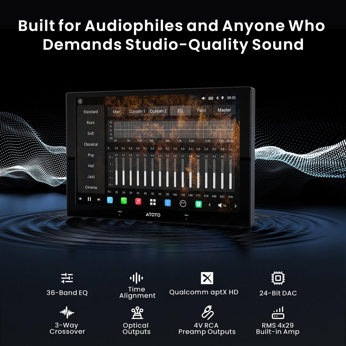 ATOTO X10G209E 9" Double Din Radio with 1080P Dual Dash Cam, Android 8+128G, Wireless CarPlay/Android Auto, HDMI-in & SPDIF Output, DSP, 4G/WiFi, GPS, AI Voice