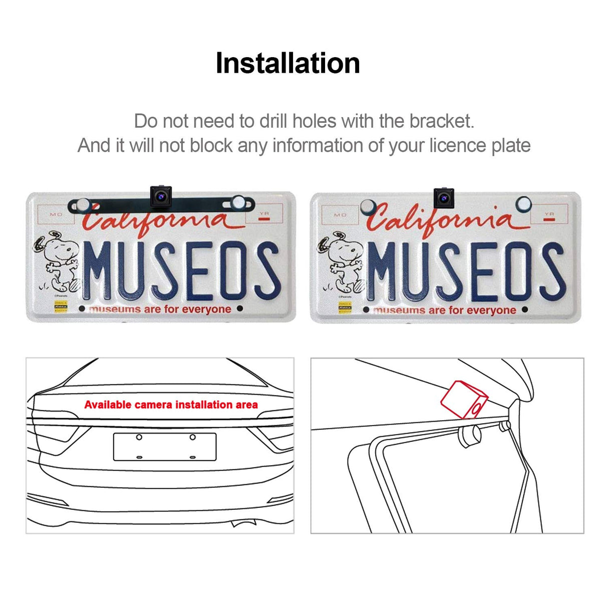 ATOTO AC-HD02LR 720P Rearview Camera with Live Rearview, HD Picture Quality, Night Vision/Waterproof, Compatible with ATOTO F7 / A5 / A6 / S8 / X10 Series. Not Compatible with P5/P8/P9