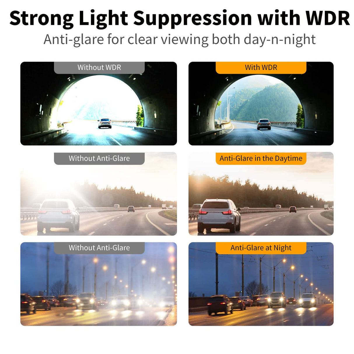 ATOTO AC-FCR01W 1080P Front Dash Cam with G-Sensor, Wide View Angle, Bright Light Suppression – Compatible with ATOTO P8 Series Only