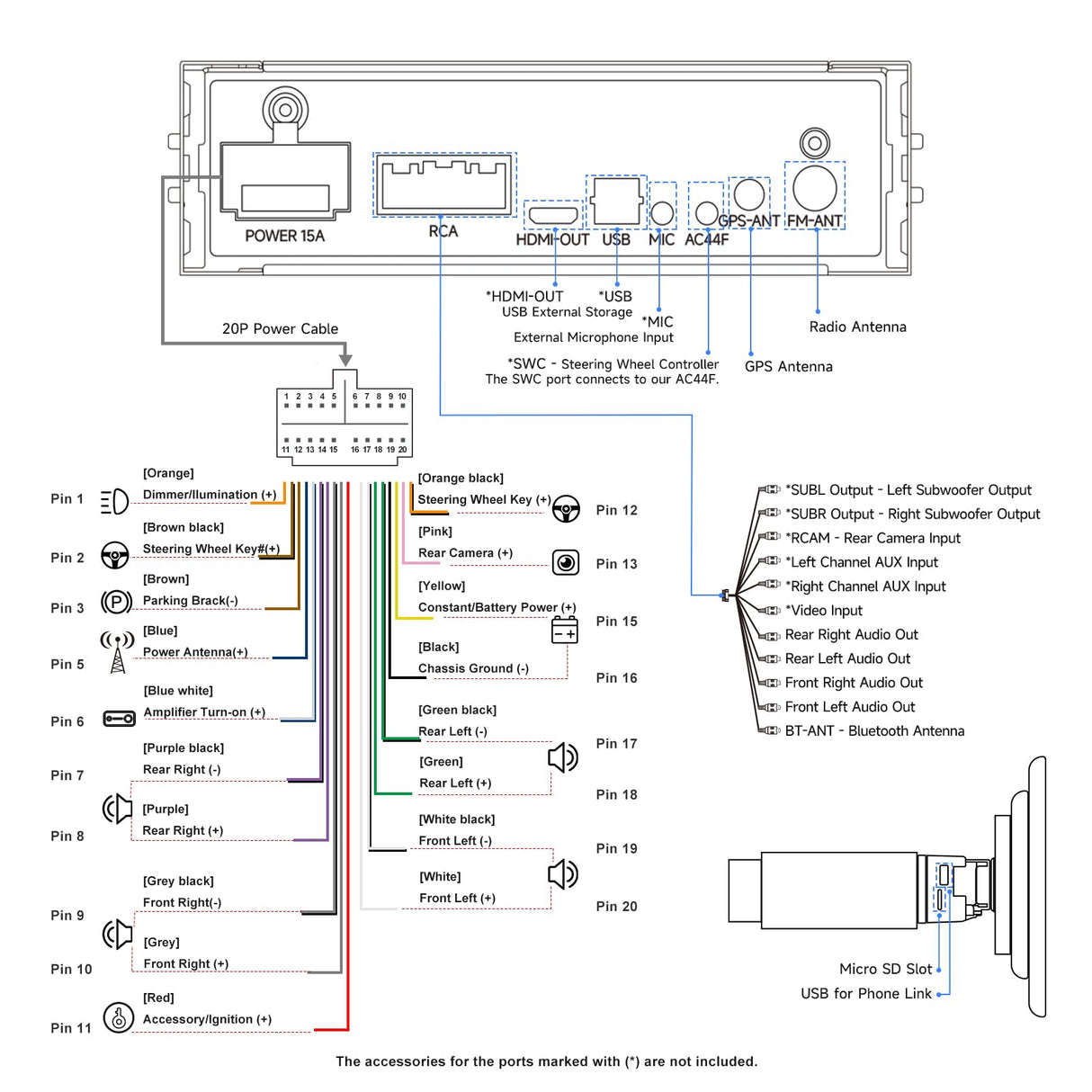 ATOTO A5LG110T 10.1" Android Single & Double Din Car Stereo with Backup Camera & OBD2 Scanner, 2G+32G Wireless CarPlay Android Auto Floating QLED Touchscreen Car Radio, LRV