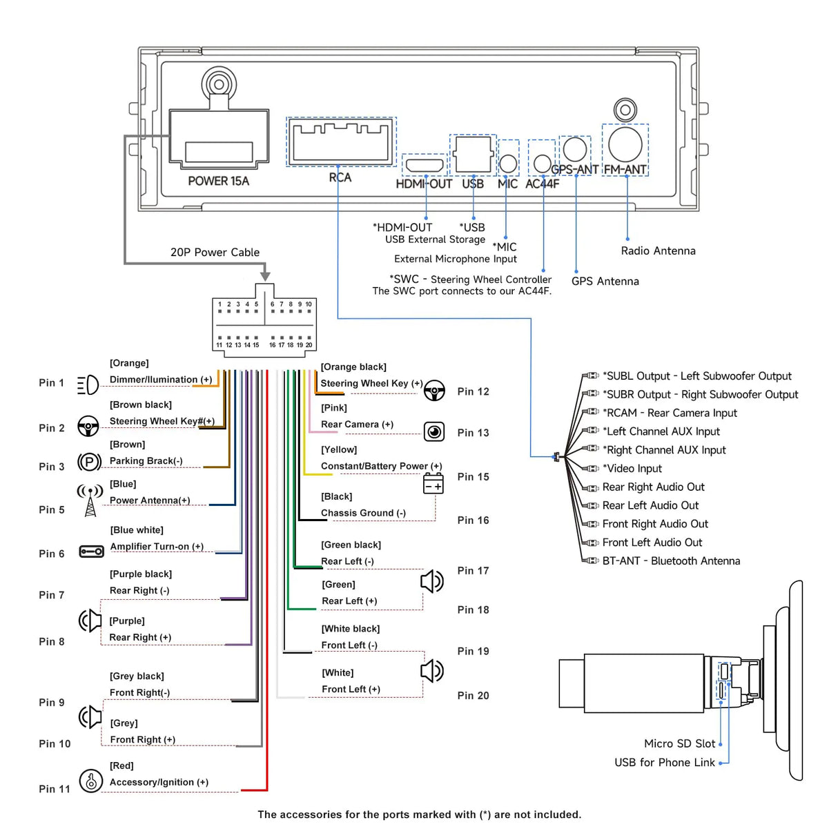 ATOTO A5LG110T 10.1" Android Single & Double Din Car Stereo with Backup Camera & OBD2 Scanner, 2G+32G Wireless CarPlay Android Auto Floating QLED Touchscreen Car Radio, LRV