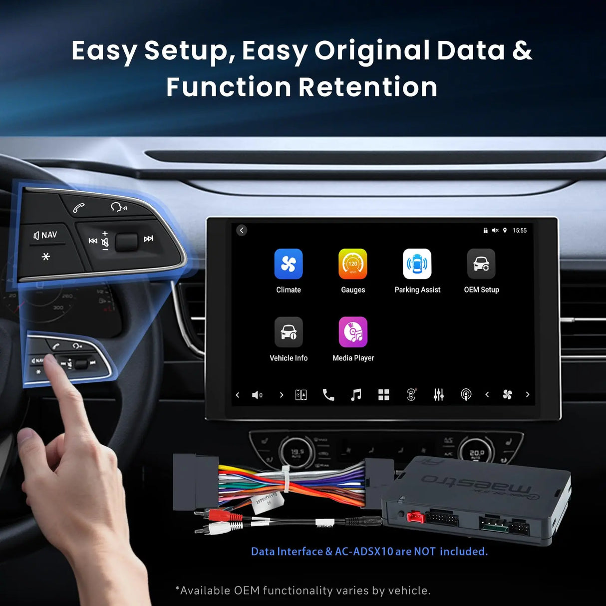 ATOTO X10G125E-R3 12.5" Bluetooth Car Radio with Dual Recording Cams, Single Din & Double Din, QLED Android Stereo 8G+128G, Floating Screen, 7.1.2CH Audio, 4G LTE, Wireless CarPlay & Android Auto