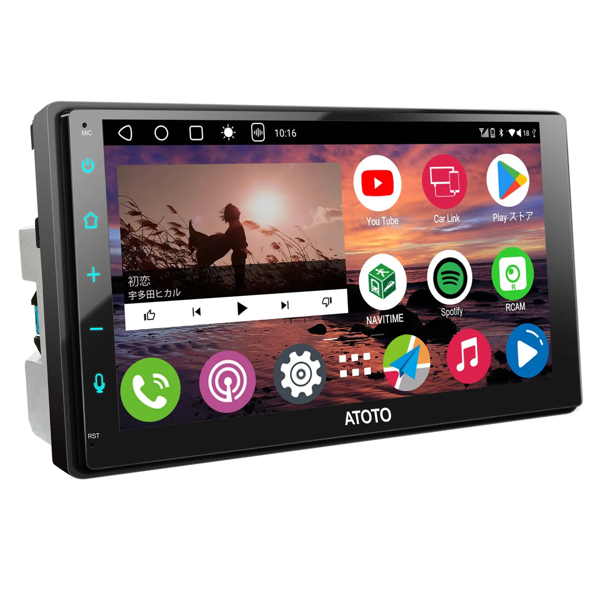 【RevcarX】ATOTO A6G2B7PL 2DINディスプレイオーディオ Androidナビ 8コア 4GB RAM+64GB ROM 7インチQLED ワイヤレスCarPlay/Android Auto対応 Wi-Fi/USB/BTテザリング Bluetooth デュアル GPSトラッキング HD LRV