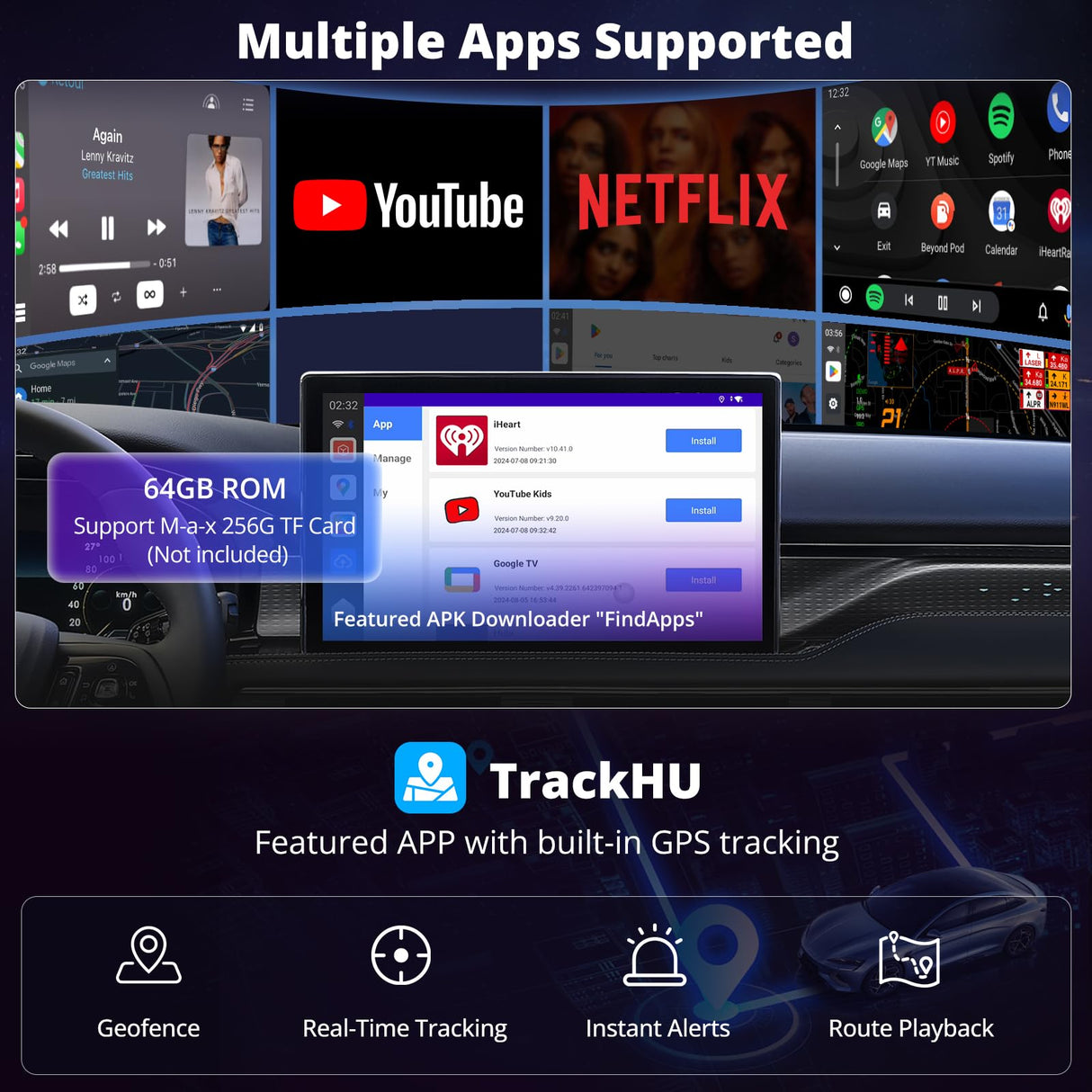 ATOTO CB6 - Adaptateur CarPlay Sans Fil 2025 - Boîte Android Auto Plug & Play - Netflix/YouTube - 4G LTE - 8Go/128Go - DriveChat - Android 13