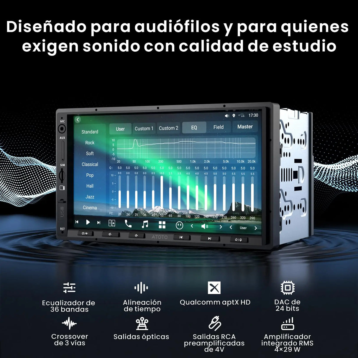 ATOTO X10G2A7E Radio 2 DIN Android 7" Navegación Integrada, 8GB+128GB, CarPlay y Android Auto Inalámbricos, ChatGPT AI, 4G LTE, Doble Teléfono, Bluetooth