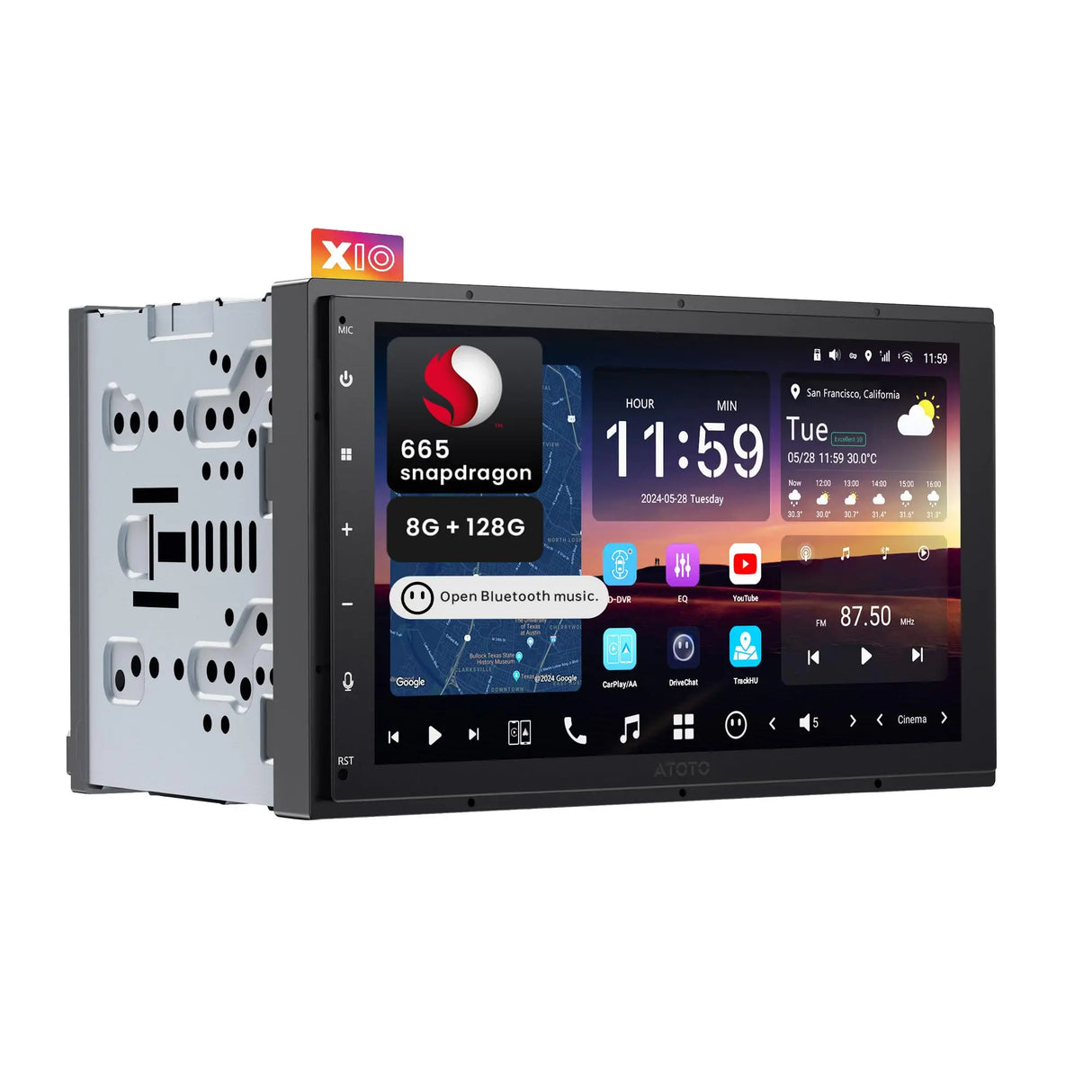 ATOTO X10G2B7E 7" Double Din Car Stereo, Dual Camera Input & Recording, 8G+128G, Android, Wireless CarPlay & Android Auto, 4G LTE, ChatGPT AI, Dual Phone Connection & Bluetooth, GPS Tracking