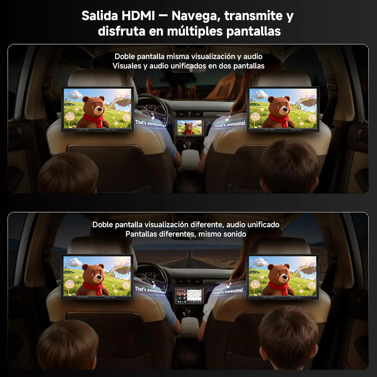 ATOTO V10G2D7OC Radio AI 2 DIN Android 7'' QLED, Karaoke en Coche, 6G+128G, Grabación Simultánea 4 Cámaras, aptX HD Bluetooth, 4G SIM/Wi-Fi, Wireless CarPlay & Android Auto