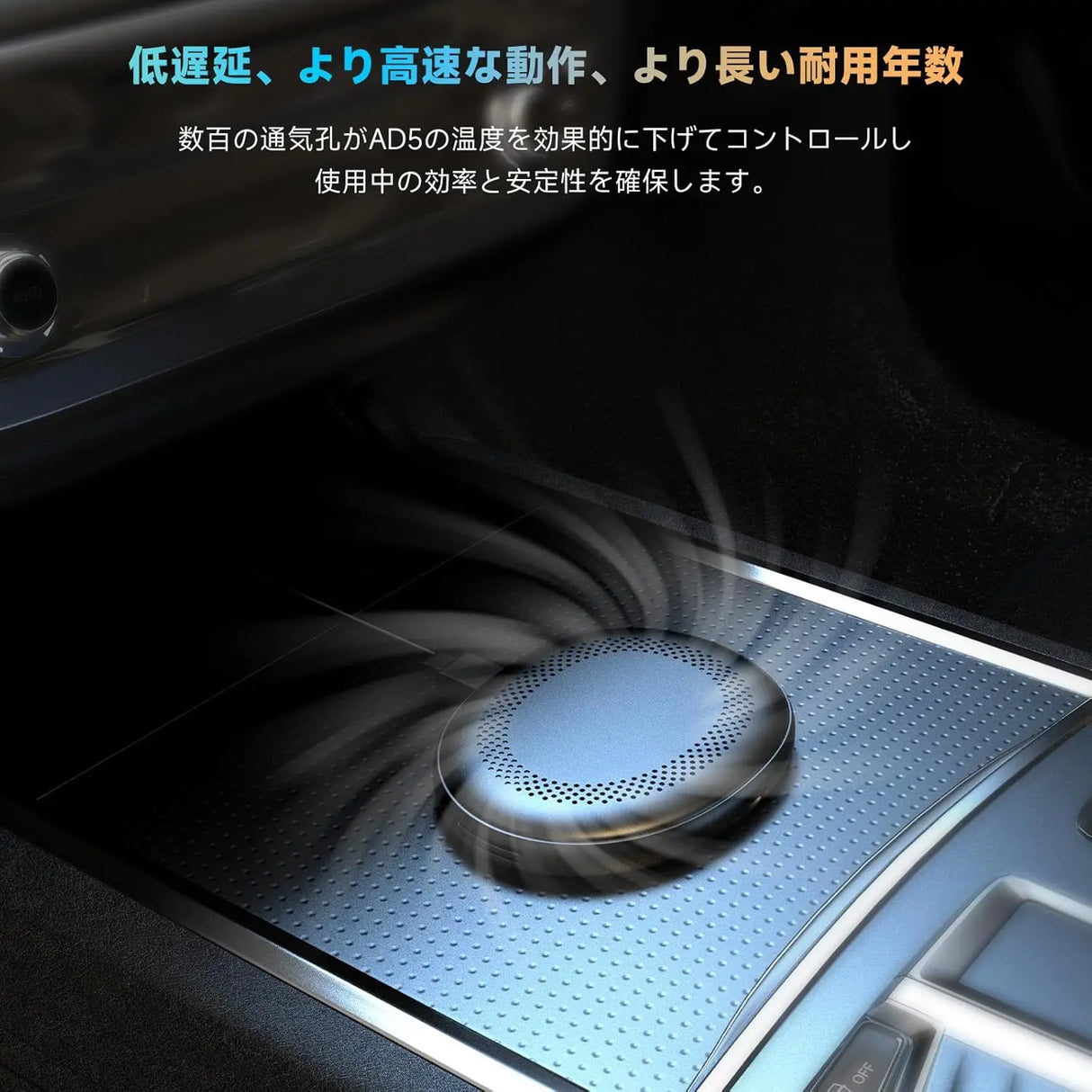 ATOTO CB6ワイヤレスワイヤレス:無制限CarPlayをワイヤレスCarPlayおよびワイヤレスAndroid Autoに変換、AIボイスドングル、GPSトラッキング、8GB+128GB対応、互換アプリ、銀
