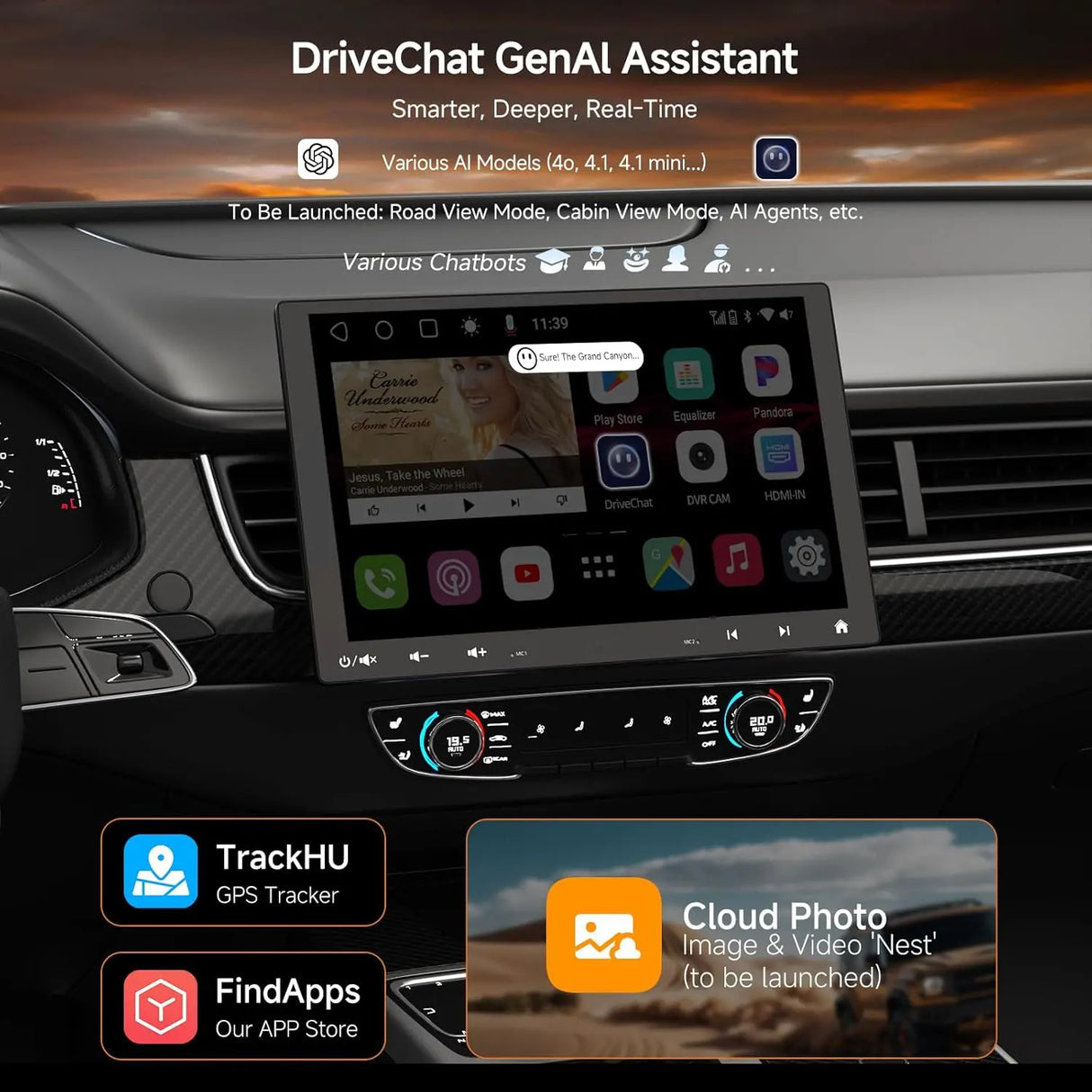 ATOTO S8G1109UN 10.1" Single & Double Din Android Car Stereo, Floating QLED Touchscreen, 6+128G Wireless CarPlay & Android Auto, ChatGPT, Built-in 4G, DSP & SCVC, Dual Bluetooth