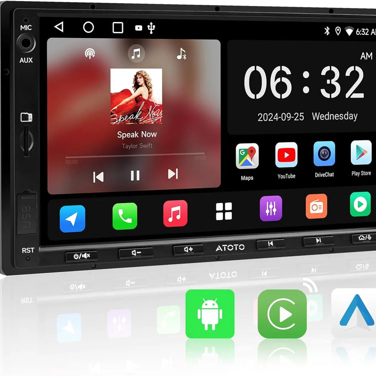 ATOTO A5L カーラジオ 2 DIN 7インチ Android、CarPlay、DSP、WiFi、AI、BT