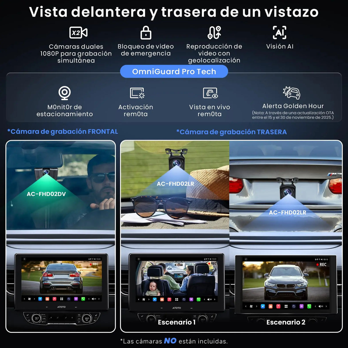 ATOTO X10G110E Radio 1 DIN Android 10" QLED, 8GB+128GB, Pantalla Flotante, CarPlay y Android Auto Inalámbricos, 4G LTE, Doble Teléfono, 2 Bluetooth, 36B-EQ, SCVC