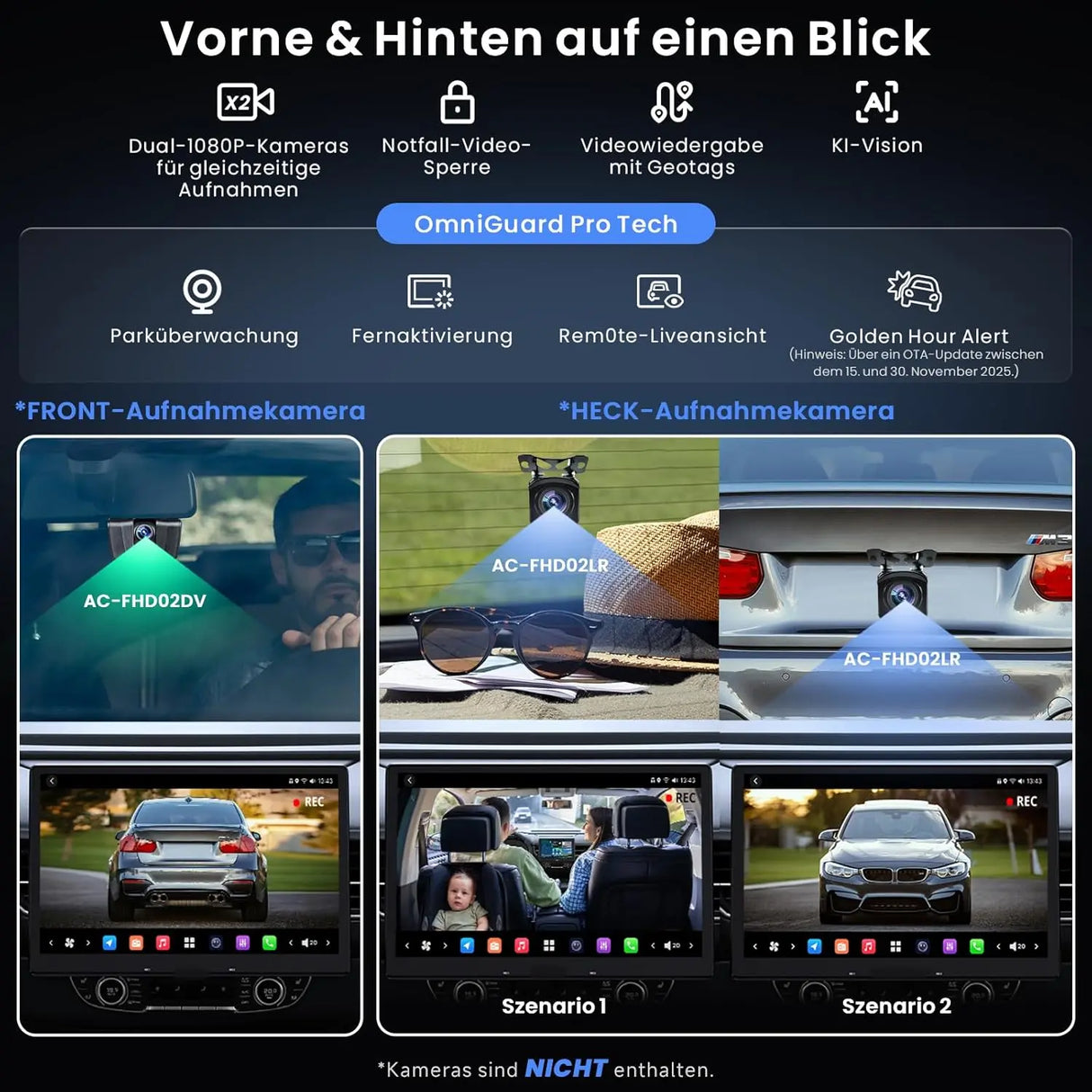 ATOTO X10G129E 12,9" 1 DIN Autoradio mit QLED Floating Display, 8+128GB, In-Dash Navigation, 4G LTE, Kabelloses CarPlay & Android Auto, Dual-Phone Verbindung, Dual Bluetooth, GPS-Tracking, SCVC und AI Sprachassistent