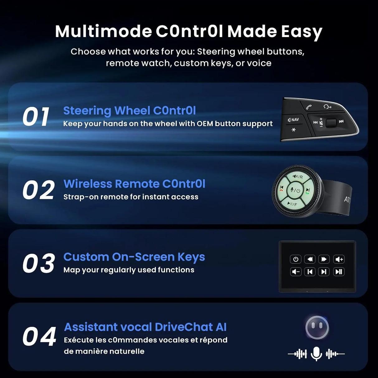 ATOTO X10G129E 12,9" Autoradio 1 DIN avec écran flottant QLED, CarPlay & Android Auto sans fil, 8+128 Go, 4G LTE, Connexion Dual Téléphone, Double Bluetooth, GPS Tracking et Assistant Vocal AI